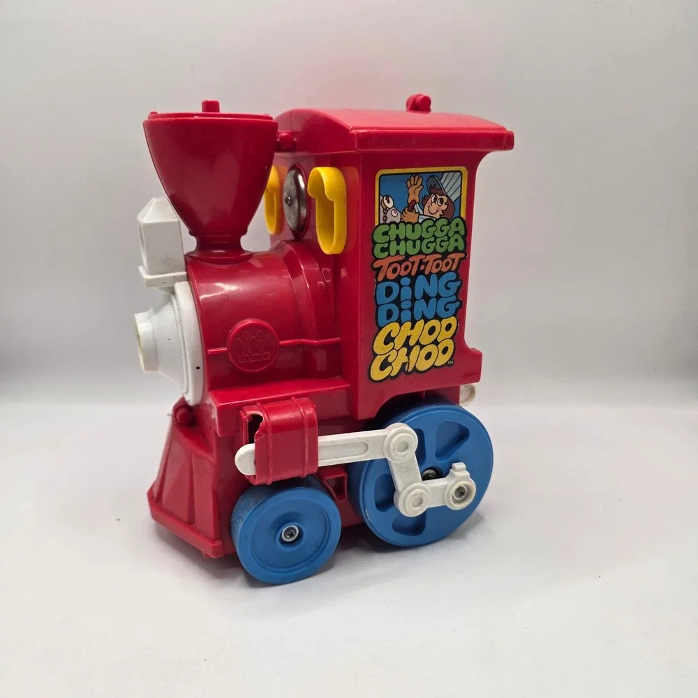 Tomy Chugga Chugga Toy Train Engine Red Vintage 80s Plastic Locomotive As Is
